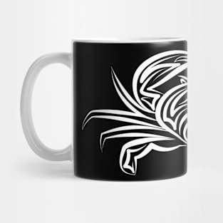 Black and White Tribal Crab Mug